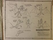 Land Before Time Dimorphodon model sheet