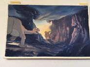 DON BLUTH Hand-Painted Original Color Key THE LAND BEFORE TIME 1988