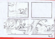 The Land Before Time 1988 Production Storyboard Copy Page 5 DON BLUTH -SH005