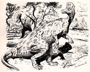 Corythosaurus by zdenek burian 1948