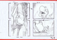 The Land Before Time 1988 Production Storyboard Copy Page 4 DON BLUTH -SH004