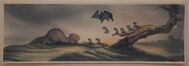 Don Bluth THE LAND BEFORE TIME Littlefoot Original Animation Concept Painting