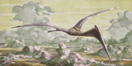 Art reconstruction of Quetzalcoatlus soaring