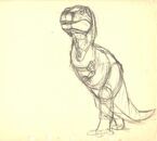 Drawing of T-rex 1