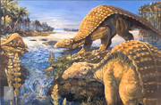 Illustration of a Pawpawsaurus family