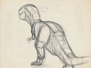 Drawing of T-rex 7