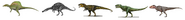 5 giant theropods