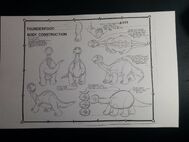 The Land Before Time(1988) THUNDERFOOT Body Style Model Sheet Archival Copy -SH9