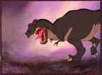 The Land Before Time Sharp Tooth Studio Color Model Cel Setup