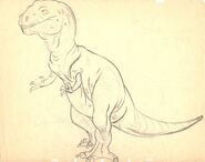 Drawing of T-rex 2