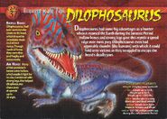 Dilophosaurus front