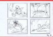 The Land Before Time 1988 Production Storyboard Copy Page 9 DON BLUTH -SH009