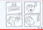 The Land Before Time 1988 Production Storyboard Copy Page 6 DON BLUTH -SH006