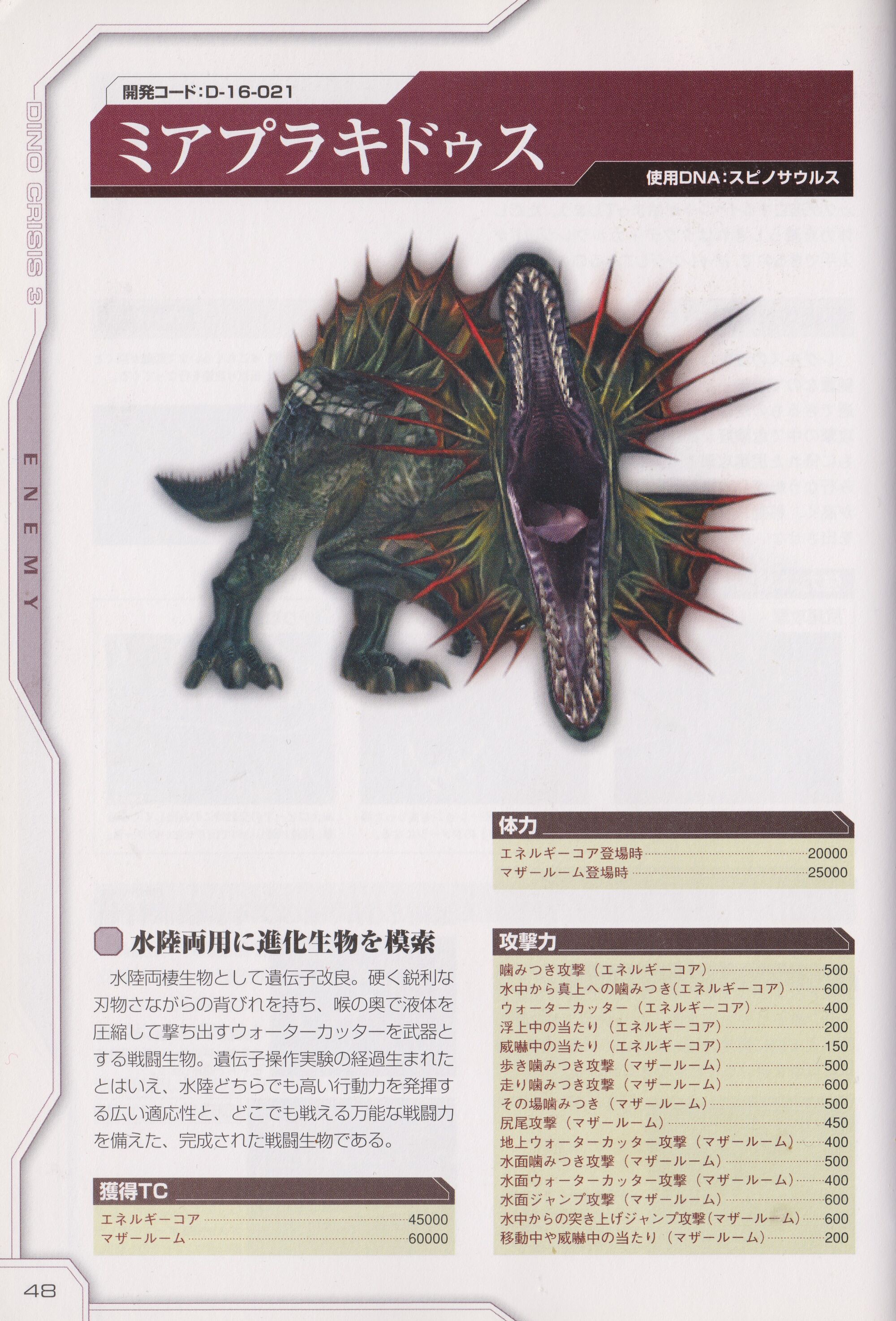 Miaplacidus Dino Crisis Wiki Fandom