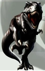 Jet-black Tyrannosaurus