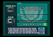 Password: L A B O R A T O R Y