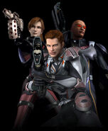 The three S.O.A.R. characters of the game, Patrick, Sonya and Jacob.