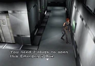 You need 2 plugs to open this Emergency Box.