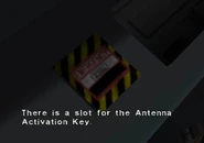 There is a slot for the Antenna Activation Key.