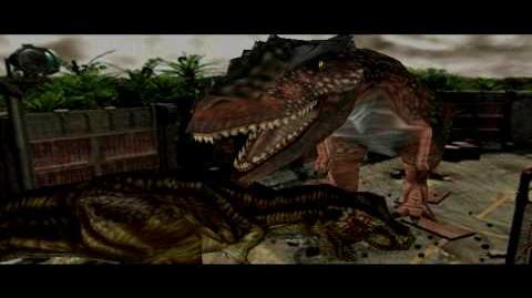 Dino Crisis 2 - T Rex Vs Giganotosaurus - HD