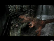 Regina dodge the dinosaur attack