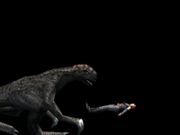 Regina defeated by Therizinosaurus