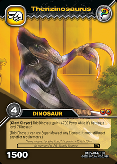 Therizinosaurus TCG card.png