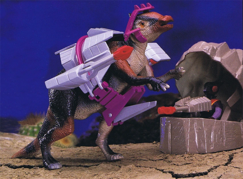 Dino-Riders Saurolophus + Lokus - Jeux & Jouets