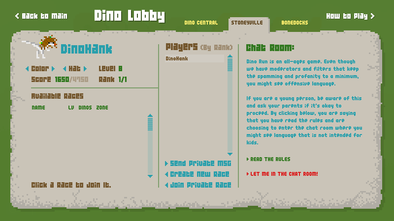 Multiplayer, Dino Run Wiki