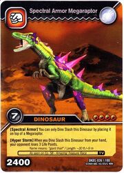 Spectral Armor Megaraptor TCG card