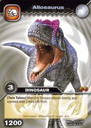 Allosaurus TCG card