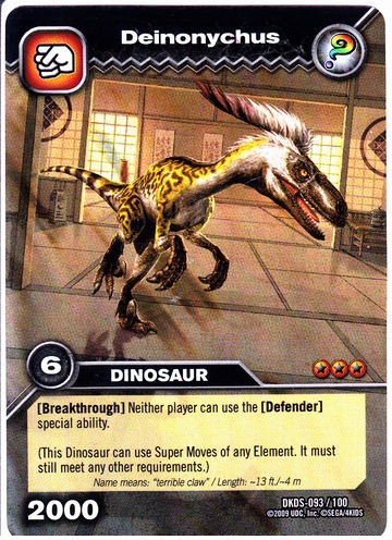 dino defender dinosaur cards