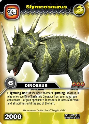 dinosaur king styracosaurus