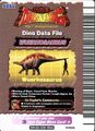 Back of Wuerhosaurus arcade card (English 5th Edition)