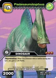 Parasaurolophus TCG card (DKCG)