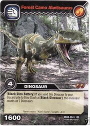 Abelisaurus-Forest Camo TCG Card