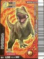 Super Tarbosaurus arcade card back (Japanese Kakushin 5th Edition Super Ω)