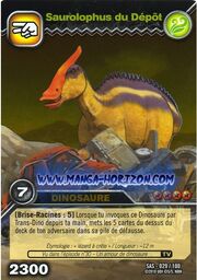 Saurolophus-Depot TCG Card (French)