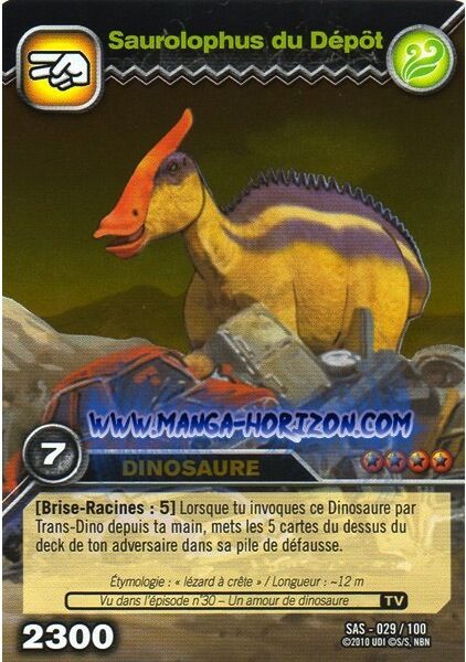 dinosaur king saurolophus