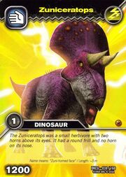 Zuniceratops TCG Card