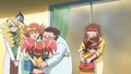 Reuniting with her parents as the Backlander leaves