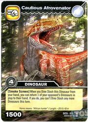 Afrovenator-Careful TCG Card (French)