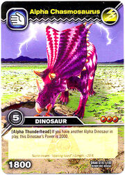 Chasmosaurus Alpha TCG Card 1