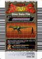 Back of Neovenator arcade card (English Original/1st Edition)