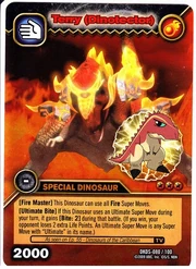 Tyrannosaurus - Terry DinoTector TCG Card 1-DKDS-Gold (German)