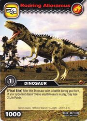 Alioramus-Roaring TCG Card (French)