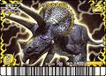 Triceratops arcade card (Japanese Gekizan 2nd Edition+)