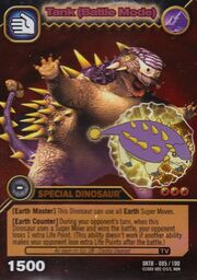 Saichania - Tank Battle Mode TCG Card 1-DKTB-Gold