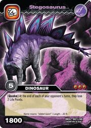 Stegosaurus TCG card