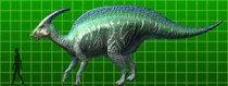 full-sized Parasaurolophus
